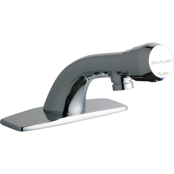 Elkay Faucet Mtrd Deck Mntd Sngl W/ Cover Chrome